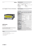 LE8N SERIES: LCD DIGITAL TIMERS (INDICATOR)